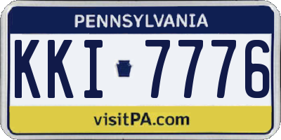 PA license plate KKI7776
