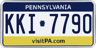 PA license plate KKI7790