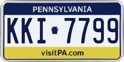 PA license plate KKI7799