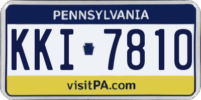 PA license plate KKI7810
