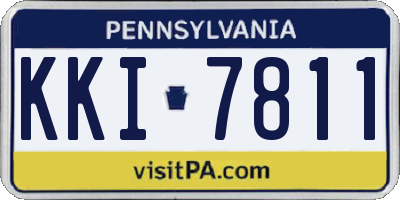 PA license plate KKI7811