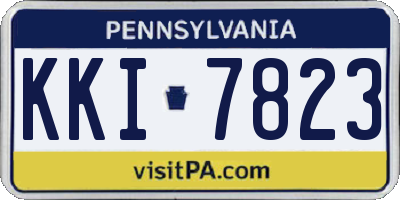 PA license plate KKI7823