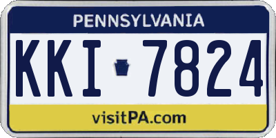 PA license plate KKI7824