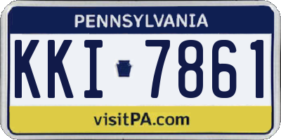 PA license plate KKI7861