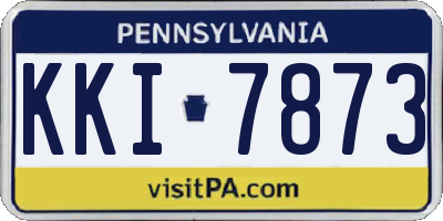 PA license plate KKI7873