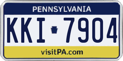 PA license plate KKI7904