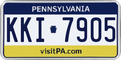 PA license plate KKI7905