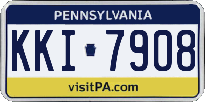 PA license plate KKI7908