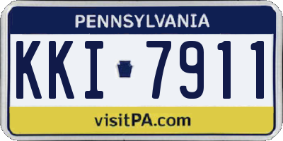 PA license plate KKI7911