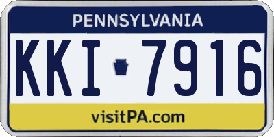 PA license plate KKI7916