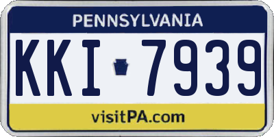 PA license plate KKI7939