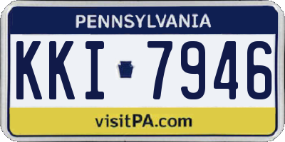 PA license plate KKI7946