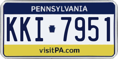 PA license plate KKI7951