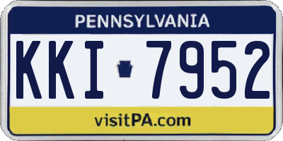 PA license plate KKI7952