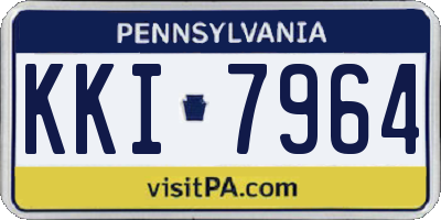 PA license plate KKI7964