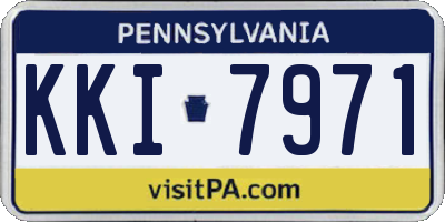 PA license plate KKI7971
