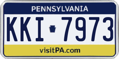 PA license plate KKI7973