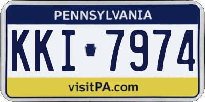 PA license plate KKI7974