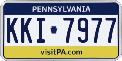 PA license plate KKI7977