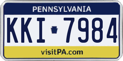 PA license plate KKI7984