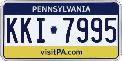 PA license plate KKI7995
