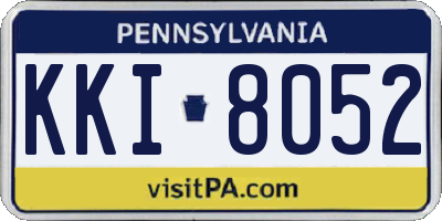 PA license plate KKI8052