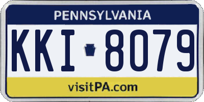 PA license plate KKI8079