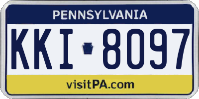 PA license plate KKI8097