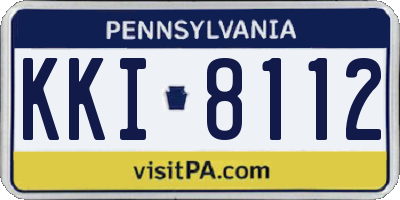 PA license plate KKI8112