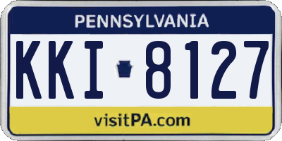 PA license plate KKI8127