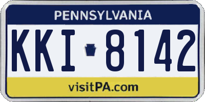 PA license plate KKI8142