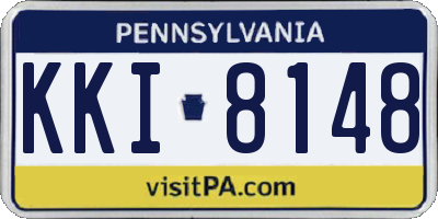 PA license plate KKI8148