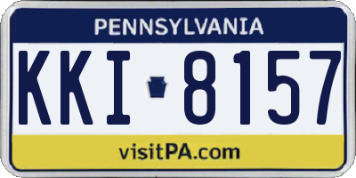 PA license plate KKI8157