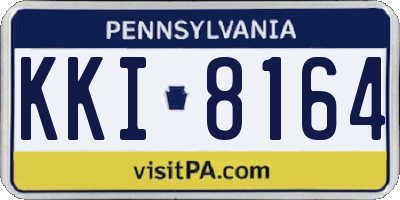 PA license plate KKI8164