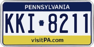 PA license plate KKI8211