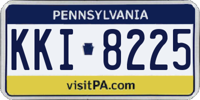 PA license plate KKI8225