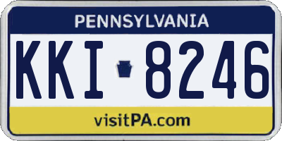 PA license plate KKI8246