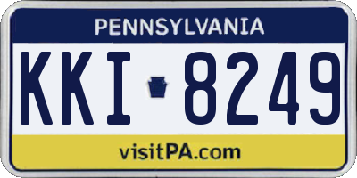 PA license plate KKI8249