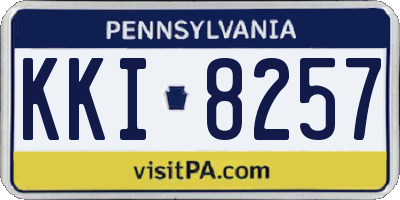PA license plate KKI8257