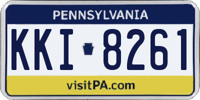 PA license plate KKI8261