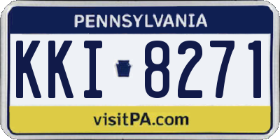 PA license plate KKI8271