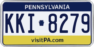 PA license plate KKI8279
