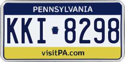 PA license plate KKI8298