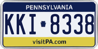 PA license plate KKI8338