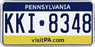 PA license plate KKI8348