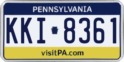 PA license plate KKI8361