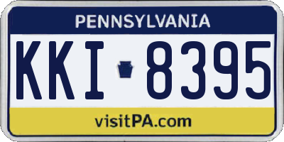 PA license plate KKI8395