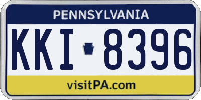 PA license plate KKI8396