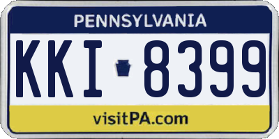 PA license plate KKI8399