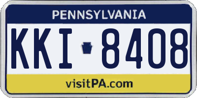 PA license plate KKI8408